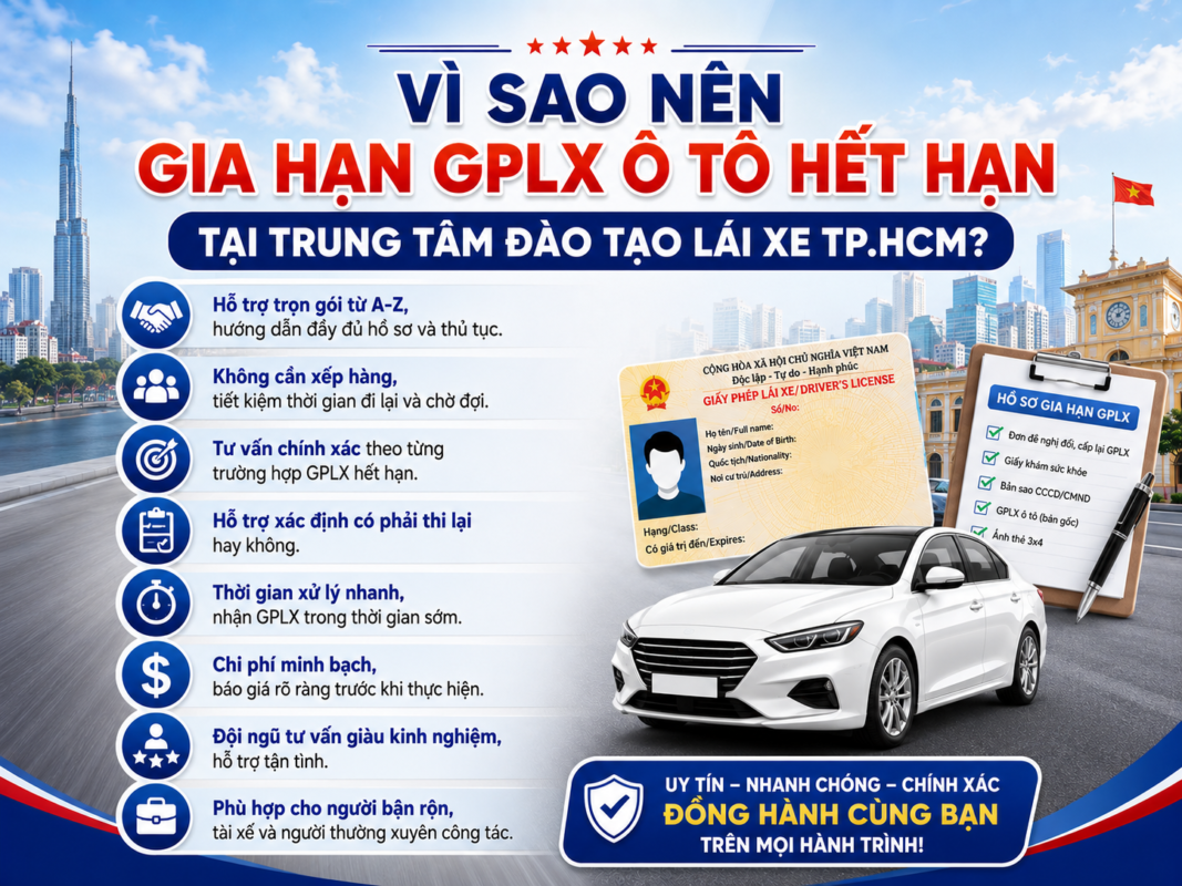 Phí Dịch Vụ Gia Hạn Giấy Phép Lái Xe Ô Tô Hết Hạn Ở Phường Tân Định HCM 11