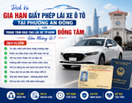 Phí Dịch Vụ Gia Hạn Giấy Phép Lái Xe Ô Tô Hết Hạn Phường An Đông HCM 1