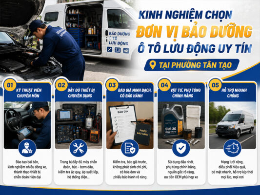 Bảo Dưỡng Ô Tô Lưu Động Tốt Giá Rẻ Phường Tân Tạo 16