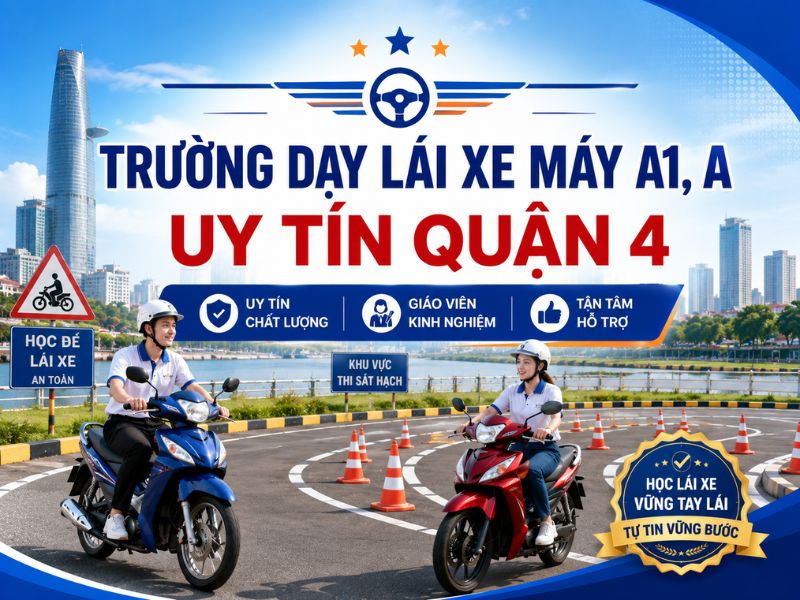 Trường Dạy Lái Xe Máy A1, A Uy Tín Tại Quận 4 10