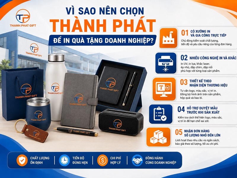 Địa chỉ in ấn quà tặng doanh nghiệp Phường Xuân Hòa 22