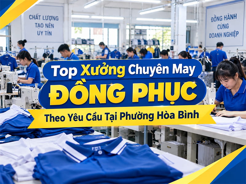 5 Xưởng chuyên may đồng phục theo yêu cầu tại Phường Hòa Bình 13
